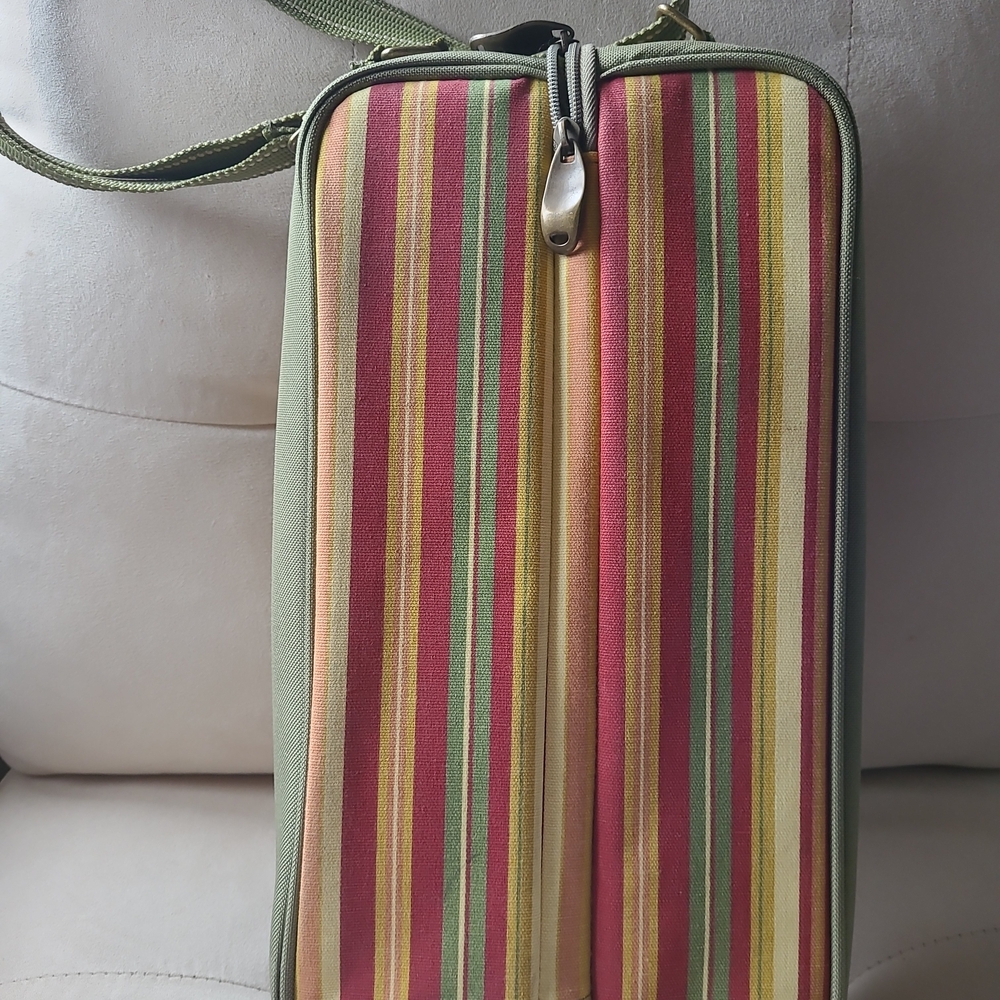 Striped Multi-Color Storage Bag
